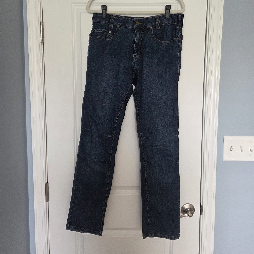 Classic Dark Blue Men's Straight Jeans